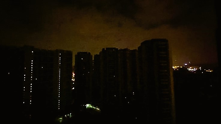 City without light